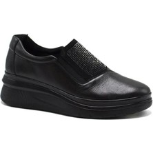 Bags Shoes Venüs 24322147K  Deri Anatomik Dolgu Taban Taşlı Comfort Ayakkabı