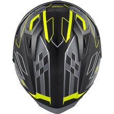 Gıvı 50.9 Assault Mat Siyah-Gri-Neon Sarı Kask
