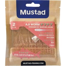 Mustad Aji Worm Naf-Naf  Suni Kurt 010 5cm - 12Lİ