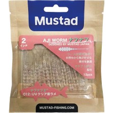 Mustad Aji Worm Naf-Naf  Suni Kurt 012 5cm - 12Lİ