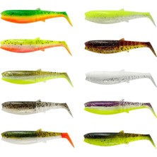 Savage Gear Cannibal Shad 10CM 9gr Sahte Balık Green Pearl Yellow