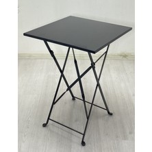 My Metal Dekorasyon Katlanır Kare Masa ve Sandalye Tamamı Metal Dolu Demirden (Bahçe-Otel-Cafe-Balkon)