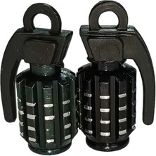 El Bombası Sibop Kapağı Siyah 2'li Set-Otomobil-Motosiklet-Bisiklet Uyumlu