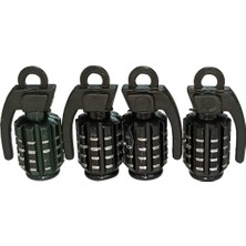 El Bombası Sibop Kapağı Siyah 2'li Set-Otomobil-Motosiklet-Bisiklet Uyumlu