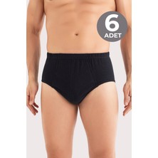 Arma Yıldız Erkek Pamuklu Siyah Külot 6'lı Paket