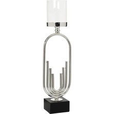 Vitale Elips Şamdan Silver 14,5*10,5*53 cm
