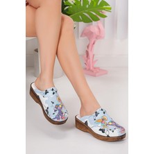 Ahşap Görünümlü Kadın Sabo Terlik 534