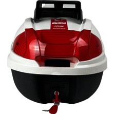 Arwic Motosiklet Arka Çanta 32 Litre Kargo Beyaz Kargo Çanta