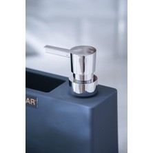 Acar Astoria Akrilik Sünger Hazneli Sıvı Sabunluk - Gri/Silver