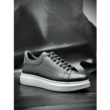 Bess Shoes Siyah Yüksek Tabanlı Ortopedik Spor Ayakkabı – Rahat & Şık Günlük Erkek Sneaker, Casual