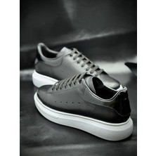 Bess Shoes Siyah Yüksek Tabanlı Ortopedik Spor Ayakkabı – Rahat & Şık Günlük Erkek Sneaker, Casual