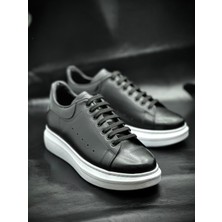 Bess Shoes Siyah Yüksek Tabanlı Ortopedik Spor Ayakkabı – Rahat & Şık Günlük Erkek Sneaker, Casual