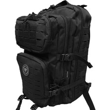 Siyah 45 Litre Kamp ve Outdoor Sırt Çantası, Siyah Taktik Çanta