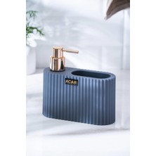 Acar Astoria Akrilik Sünger Hazneli Sıvı Sabunluk - Gri/bronz