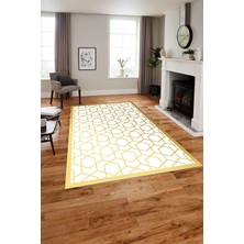 Napoli Home Dijital Baskılı Modern Küp Model Yıkanabilir Kaymaz Yolluk Mutfak Salon Halısı, Modern-161-Beyaz,