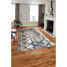 Napoli Home Baskılı Modern Çizgili Desen Yıkanabilir Kaymaz Yolluk Mutfak Salon Halısı, MODERN-171-RENKLİ,