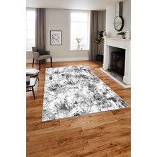 Napoli Home Dijital Baskılı Modern Sade Motif Yıkanabilir Kaymaz Yolluk Mutfak Salon Halısı, MODERN-207-GRİ,