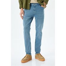 Koton Mıcheal Skinny Açık Indigo Erkek Jean Pantolon 5SAM40045ID