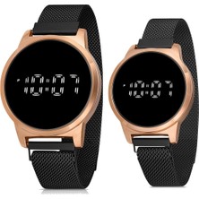 Polo Air Touch LED Kadın Erkek Çift Kol Saati