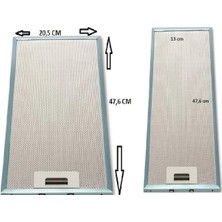 Populer Esty Uyumlu 1151 Sürgülü Aspiratör Filtre Seti- 20,5 x 47,6 - 13 x 47,6