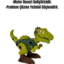 Dino Sök Tak Yeşil Dinazor Yapboz Puzzle Legolar ve Yapı Oyuncağı Geliştiri Oyuncak