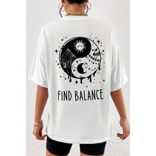 Only Trendwear Unisex Yin & Yang Baskılı T-Shirt