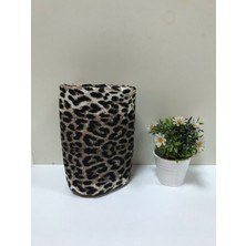 Asev Home Ipli Ayarlanabilir Stoperli 300GR/M2 Keçeli Büyük Boy Ütü Masası Kılıfı Örtüsü Bezi 55X140 cm Leopar