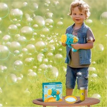 Duck Çok Delikli Pilli Köpük Atan Tabanca Oyuncağı 23 Delikli Bubble Gun Çocuk Bebek Oyuncağı
