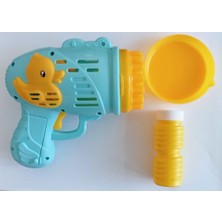 Duck Çok Delikli Pilli Köpük Atan Tabanca Oyuncağı 23 Delikli Bubble Gun Çocuk Bebek Oyuncağı
