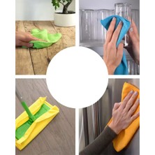 Durushopping 4 Adet Standart Boy 30X30CM Toz Bezi, Ofiz Bezi, Temizlik Bezi, Mikrofiber Bez, Çok Amaçlı Bez