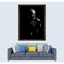 Cumhurbaşkanımız Recep Tayyip Erdoğan, Çerçeveli Cam Duvar Tablosu 30 x 45  cm  Sp2