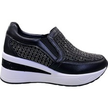 Orijinal Guja 338 Özel Tasarım Taşlı Bayan Dolgu Topuklu Spor Ayakkabı