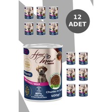 How Meow 12 Adet Pate Yavru Köpek Yaş Maması Biftekli