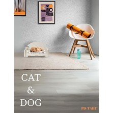 Evnalia Kedi Köpek Yatağı Cella Baza 30x50 cm Yıkanabilir Duck Kumaş Minder Yatak Dahil