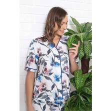 Limissi Kadın Kısa Kol Önden Düğmeli Şort Takım