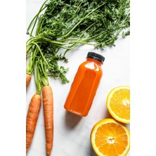 250 ml Smoothie Detoks Şişesi 250 cc Şeffaf Plastik Şişe Detox Köşeli Dondurucuya Uygun 2 Adet