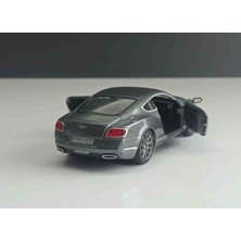 Kinsmart 1:38 Ölçek 2012 Bentley Continental Gt Speed Fümr// Çek-Bırak Metal 12 cm