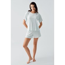 Artış Collection Kısa Kollu Esnek Viskoz Şort Pijama Takım