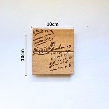 4’lü Ham Birinci Sınıf Masif Ahşap El Yapımı Mektup Desenli Bardak Altığı Seti