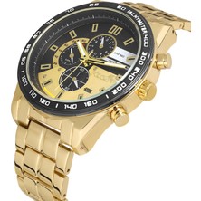 Erkek Kol Saati Gold Siyah Renk PL-0972E4X