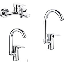 Şenpres Adnoss Şenpres Emre Banyo Bataryası +Lavabo Bataryası + Eviye Bataryası