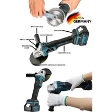 Rebellisch Germany Above Series 992VF 70Ah Kömürsüz Göstergeli Elektronik Devir Ayarlı Çantalı Akülü Taşlama Makinesi