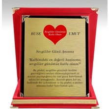 Özcan Tasarım Kişiye Özel Sevgililer Günü Plaketi - Sevgiliye Plaket ( Büyük Boy )