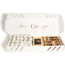 CV Chocolate Value Hediyelik Çiçekli Çikolata Kutusu