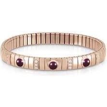 Bileklik Altın P K  In çelik, Sil. 925,CZ ve 3 Pietre Ruby