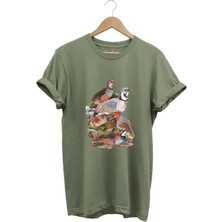 Avcılık Hunter Keklik Avcılığı Baskılı Regular Fit %100 Pamuk T-Shirt