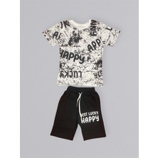 Mnk Baby & Kids Baskılı Erkek Çocuk Tişört Şortlu Takım M00715
