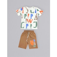 Mnk Baby & Kids Baskılı Erkek Çocuk Tişört Şortlu Takım M00715