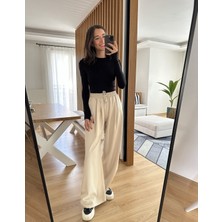 Myrum Butik Siyah Ms Uzun Kollu Basic Tişört L