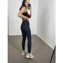 Myrum Butik Siyah Modal Yüksek Bel Premium Tayt Xl